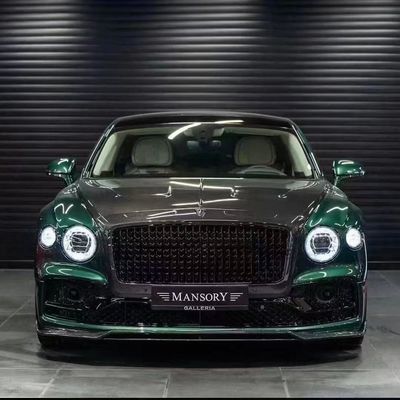 بنتلی Flying Spur بدن فیبر کربن کیت Flying Spur ارتقاءات سبک MANSORY دیفوسر لب جلو کیت بدن هود اسپویلر