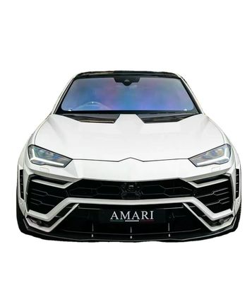 1016 سبک Lamborghini کیت بدن Urus فیبر کربن جلو لب پخش کننده اسپویلر هود سفید