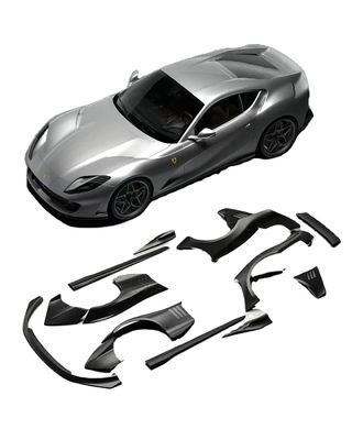 812 فراری کیت بدنه فیبر کربن widebody 812 ZE سبک فیبر کربن قوس