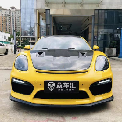 محصولات پلاستیکی PU برای Porsche Boxster 981 کیت بدن Boxster 981 ارتقاء GT4 جلو و عقب باپر اسپویلر