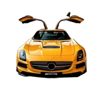 برای مرسدس SLS R197 کیت بدنه فیبر کربن SLS ارتقاء سری سیاه مدل جلو و عقب باپر اسپویلر هود