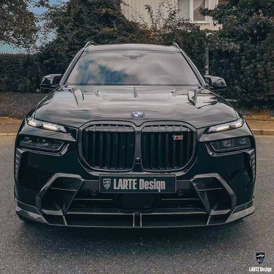 BMW X7 کیت بدن فیبر کربن X7 سبک LD فیبر کربن دیفوسر لب جلو اسپویلر هود چرخ قوس