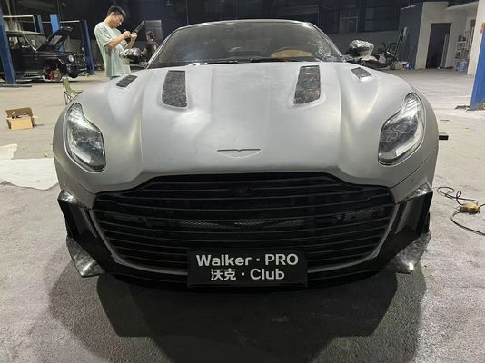 استون مارتین DB11 کیت بدن فیبر کربن DB11 سبک مانسوری جلو و عقب دامن جانبی دامن پاشنده هود اسپویلر