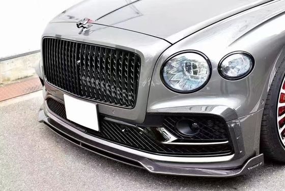بنتلی Flying Spur بدن فیبر کربن کیت Flying Spur ارتقاءات سبک MANSORY دیفوسر لب جلو کیت بدن هود اسپویلر