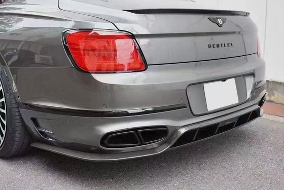 بنتلی Flying Spur بدن فیبر کربن کیت Flying Spur ارتقاءات سبک MANSORY دیفوسر لب جلو کیت بدن هود اسپویلر