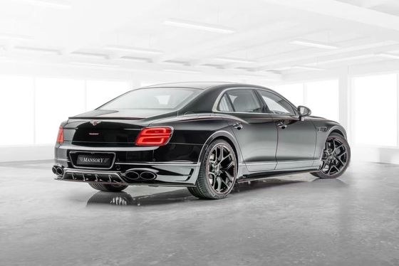 بنتلی Flying Spur بدن فیبر کربن کیت Flying Spur ارتقاءات سبک MANSORY دیفوسر لب جلو کیت بدن هود اسپویلر