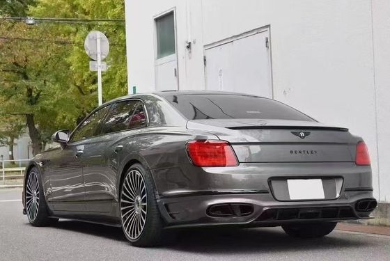 بنتلی Flying Spur بدن فیبر کربن کیت Flying Spur ارتقاءات سبک MANSORY دیفوسر لب جلو کیت بدن هود اسپویلر
