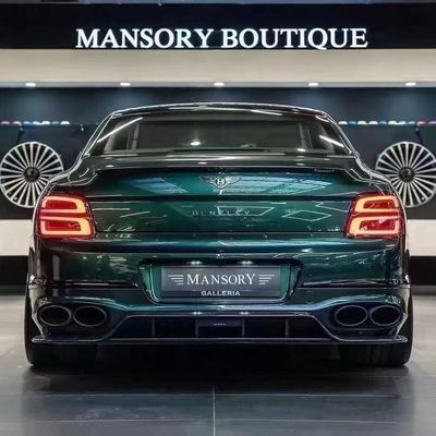 بنتلی Flying Spur بدن فیبر کربن کیت Flying Spur ارتقاءات سبک MANSORY دیفوسر لب جلو کیت بدن هود اسپویلر