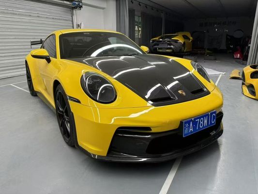 بورشه 992 بدنه فیبر کربن کیت 992 مدل GT3 جلو و عقب بمپر دامن جانبی هود اسپویلر