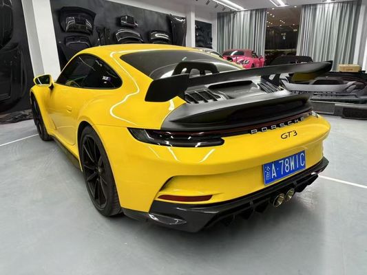 بورشه 992 بدنه فیبر کربن کیت 992 مدل GT3 جلو و عقب بمپر دامن جانبی هود اسپویلر