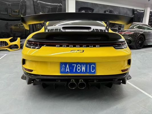 بورشه 992 بدنه فیبر کربن کیت 992 مدل GT3 جلو و عقب بمپر دامن جانبی هود اسپویلر