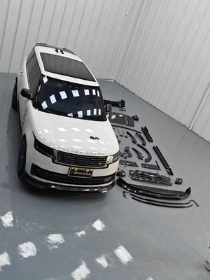 Land Rover Range Rover کیت بدن فیبر کربن Range Rover ارتقا یافته سبک Mansory دیفوسر لب جلو اسپویلر هود چرخ آرچ دامن جانبی