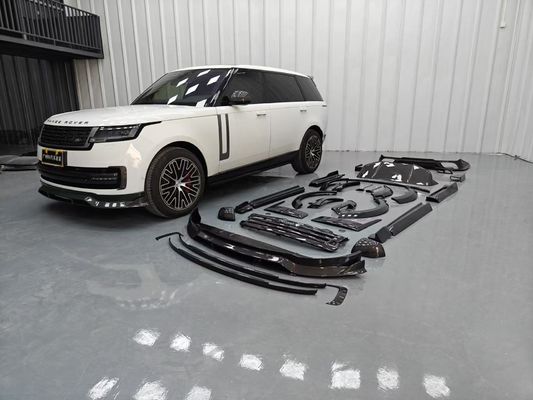 Land Rover Range Rover کیت بدن فیبر کربن Range Rover ارتقا یافته سبک Mansory دیفوسر لب جلو اسپویلر هود چرخ آرچ دامن جانبی