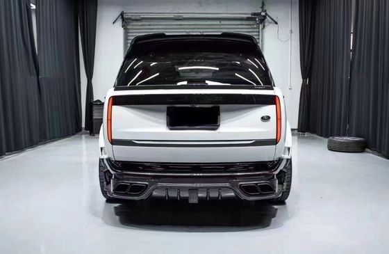 Land Rover Range Rover کیت بدن فیبر کربن Range Rover ارتقا یافته سبک Mansory دیفوسر لب جلو اسپویلر هود چرخ آرچ دامن جانبی