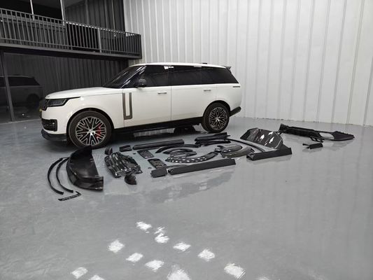 Land Rover Range Rover کیت بدن فیبر کربن Range Rover ارتقا یافته سبک Mansory دیفوسر لب جلو اسپویلر هود چرخ آرچ دامن جانبی