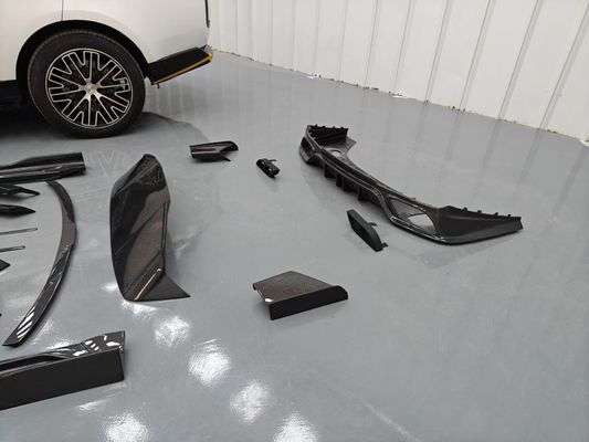 Land Rover Range Rover کیت بدن فیبر کربن Range Rover ارتقا یافته سبک Mansory دیفوسر لب جلو اسپویلر هود چرخ آرچ دامن جانبی