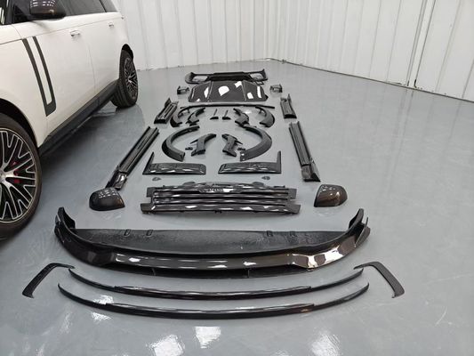 Land Rover Range Rover کیت بدن فیبر کربن Range Rover ارتقا یافته سبک Mansory دیفوسر لب جلو اسپویلر هود چرخ آرچ دامن جانبی