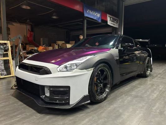 نیسان GTR کیت بدن فیبر کربن GTR r35 ارتقا یافته 2024نیسمو مدل جلو و عقب اسپویلر های بمپر