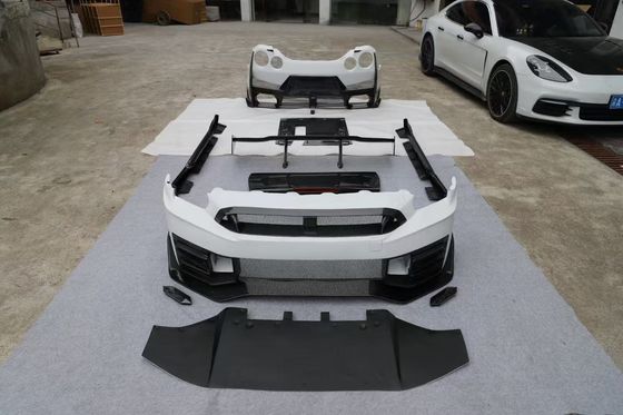 نیسان GTR کیت بدن فیبر کربن GTR r35 ارتقا یافته 2024نیسمو مدل جلو و عقب اسپویلر های بمپر