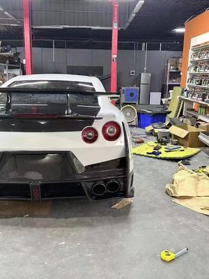نیسان GTR کیت بدن فیبر کربن GTR r35 ارتقا یافته 2024نیسمو مدل جلو و عقب اسپویلر های بمپر
