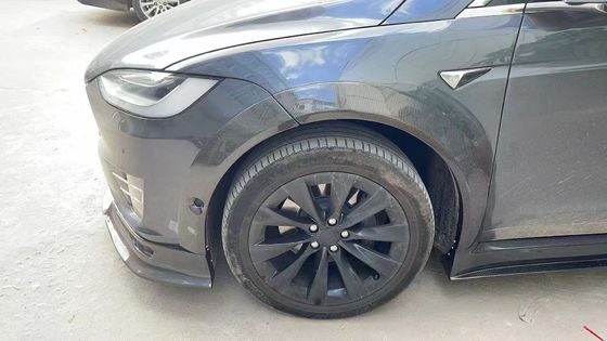 تیسلا مدل X کیت بدن فیبر کربن مدل X دیفوسر لب جلو فیبر کربن