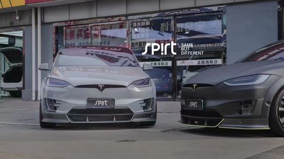 تیسلا مدل X کیت بدن فیبر کربن مدل X دیفوسر لب جلو فیبر کربن
