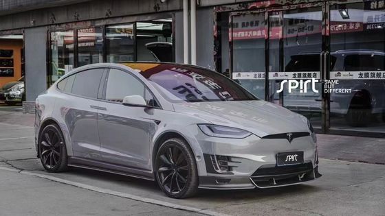 تیسلا مدل X کیت بدن فیبر کربن مدل X دیفوسر لب جلو فیبر کربن