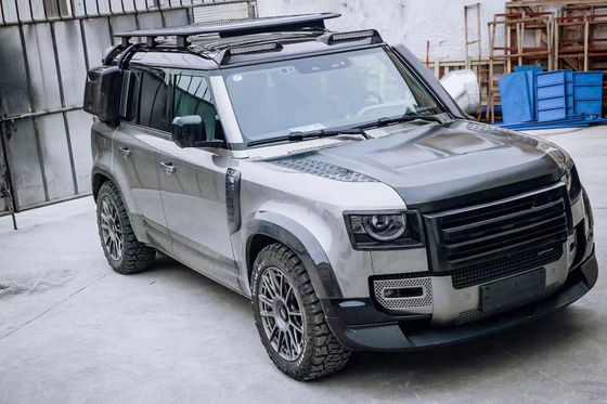 هود فیبر کربن برای Land Rover Defender مواد فیبر کربن Defender پوشش سبک SVR ارتقا یافته