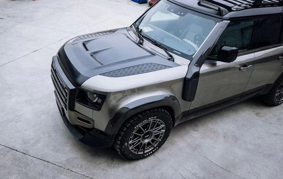 هود فیبر کربن برای Land Rover Defender مواد فیبر کربن Defender پوشش سبک SVR ارتقا یافته