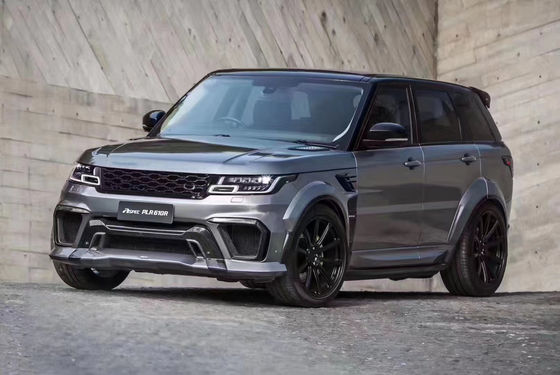 رند ASPEC سبک CF&amp; FRP کیت بدن گسترده جلو بامپر عقب بامپر طرف دامن فندر برای Land Rover Range ROVE SPORT 2014-2017