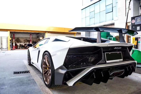 برای لامبورگینی Aventador LP700 کیت بدن فیبر کربن Aventador ارتقا یافته 740SV جلو و عقب باپر اسپویلر