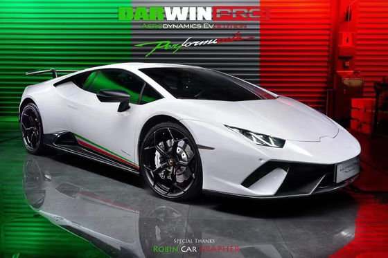 برای لامبورگینی LP580 LP610 کیت بدن فیبر کربن LP580 LP610 ارتقا یافته سبک LP640 جلو و عقب بومپر اسپویلر هود