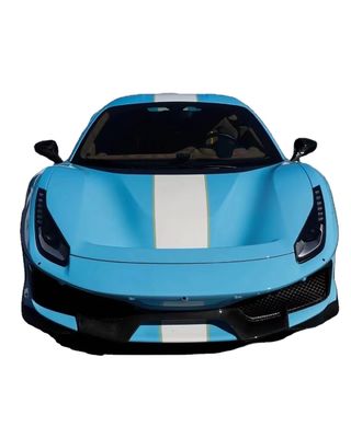 قطعات اتوماتیک برای فراری 488 کیت بدن 488 ارتقا یافته مدل PistA جلو و عقب بامپر هاب اسپویلر کیت بدن فیبر کربن