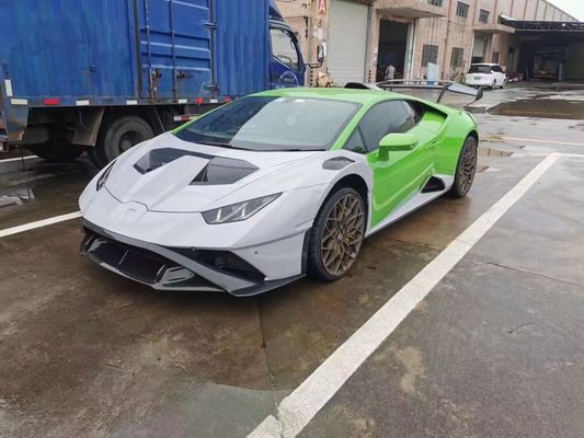 STP کیت بدن فیبر کربن برای لامبورگینی هوراکان LP580 LP610 فیبر کربن جلو و عقب بومپر اسپویلر هود