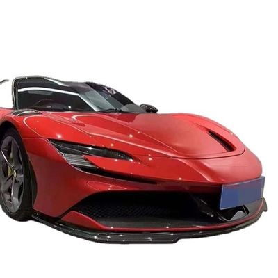 برای فراری SF90 کیت بدن فیبر کربن خشک SF90 سبک RH فیبر کربن جلو لب پخش کننده اسپویلر جانبی کمد بدن
