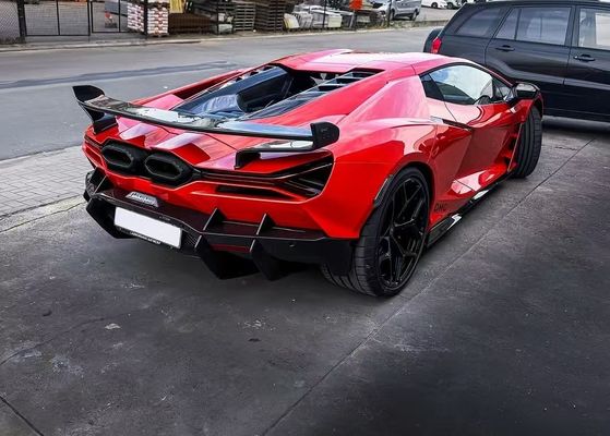 Revuelto Lamborghini بدن کیت DMC سبک قرمز فیبر کربن اسپویلر بال