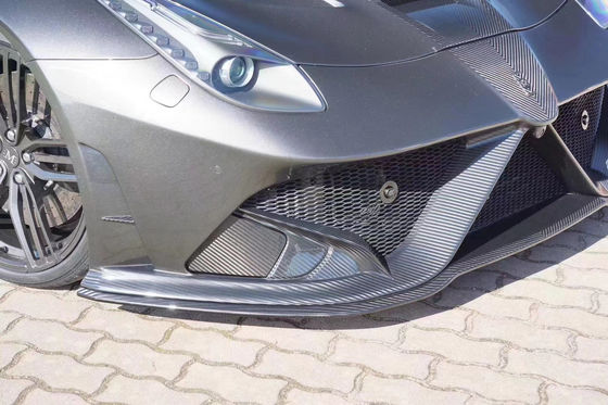 برای فراری F12 کیت بدن فیبر کربن خشک F12 ارتقا یافته سبک MSY جلو و عقب بومپر اسپویلر هود