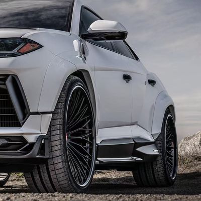 RT کیت بدنه کربن برای URUS SUV لامبورگینی پیشانی لب پخش کننده چرخ قوس وسیع