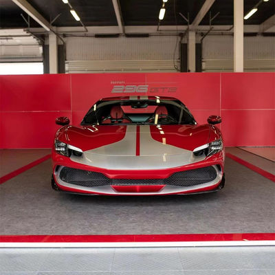 296GTB فراری کیت بدن 296GTB OEM فیبر کربن یونیورسال جلو پخش کننده اسپویلر کیت بدن