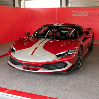 296GTB فراری کیت بدن 296GTB OEM فیبر کربن یونیورسال جلو پخش کننده اسپویلر کیت بدن