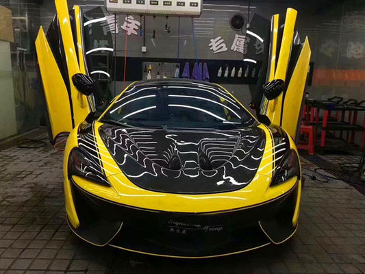فیبر کربن با کیفیت بالا برای مک لارن 570S 540C 650S 600LT ارتقا یافته P1 سبک خشک فیبر کربن هود هود