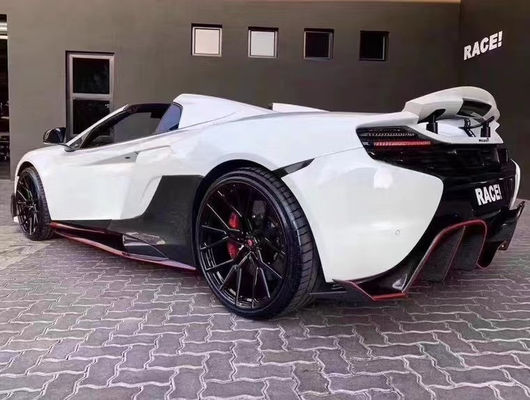 فروش مثل کیک های داغ برای مک لارن MP4-12C 625C 650S کیت بدن فیبر کربن ارتقاء یافته 675LT سبک دامن جانبی دیفوزر عقب