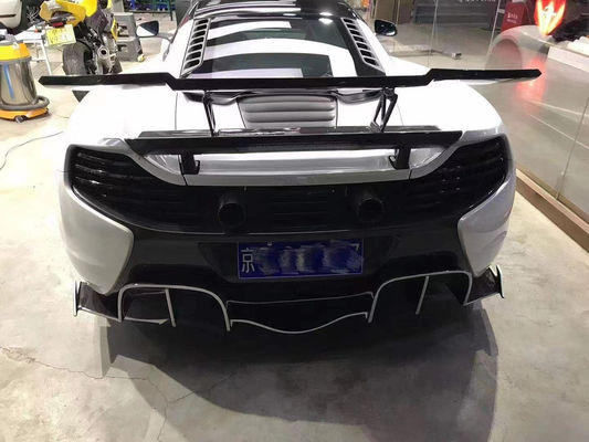 فروش مثل کیک های داغ برای مک لارن MP4-12C 625C 650S کیت بدن فیبر کربن ارتقاء یافته 675LT سبک دامن جانبی دیفوزر عقب
