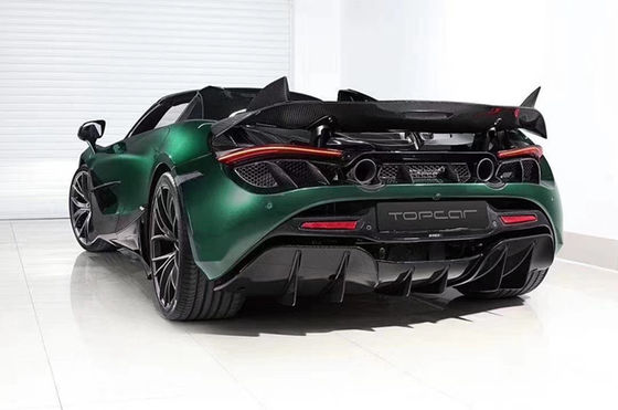 کیت بدن فیبر کربن فیبر کربن برای مک لارن 720S 720 ارتقاء یافته TOPCAR سبک جلو شافه عقب پخش کننده پوشش اسپویلر