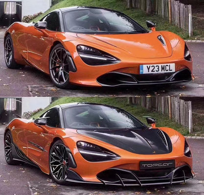 کیت بدن فیبر کربن فیبر کربن برای مک لارن 720S 720 ارتقاء یافته TOPCAR سبک جلو شافه عقب پخش کننده پوشش اسپویلر