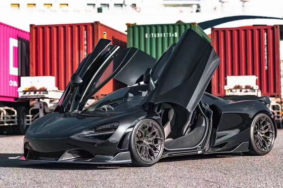 کیت بدنه فیبر کربن با کیفیت بالا برای مک لارن 720S 720S فیبر کربن پیشانی شوله عقب اسپویلر