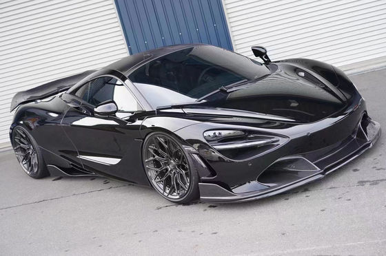 کیت بدنه فیبر کربن با کیفیت بالا برای مک لارن 720S 720S فیبر کربن پیشانی شوله عقب اسپویلر
