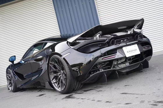 کیت بدنه فیبر کربن با کیفیت بالا برای مک لارن 720S 720S فیبر کربن پیشانی شوله عقب اسپویلر