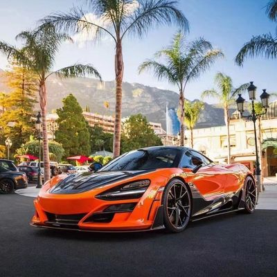فیبر کربن خشک برای مک لارن 720s کیت بدنه فیبر کربن 720s ارتقا یافته در سبک MSY جلو و عقب بومپر اسپویلر هود