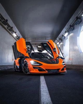 فیبر کربن خشک برای مک لارن 720s کیت بدنه فیبر کربن 720s ارتقا یافته در سبک MSY جلو و عقب بومپر اسپویلر هود